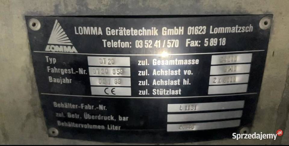 Beczkowóz LOMMA sprzedam