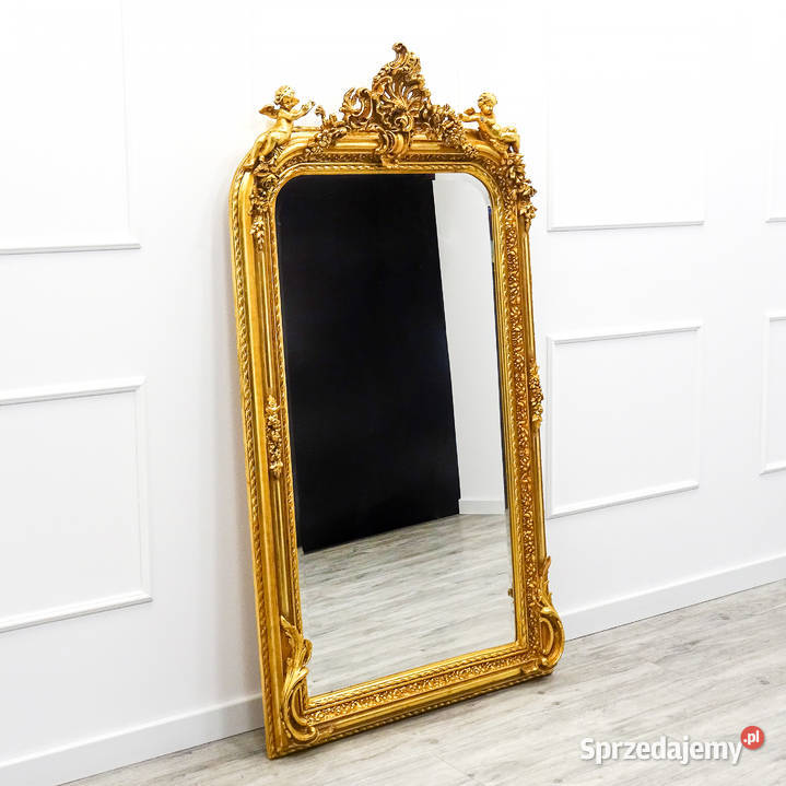 Duże LUSTRO stojące ZŁOTA RAMA DEKOR LUSTRO Kalisz sprzedam