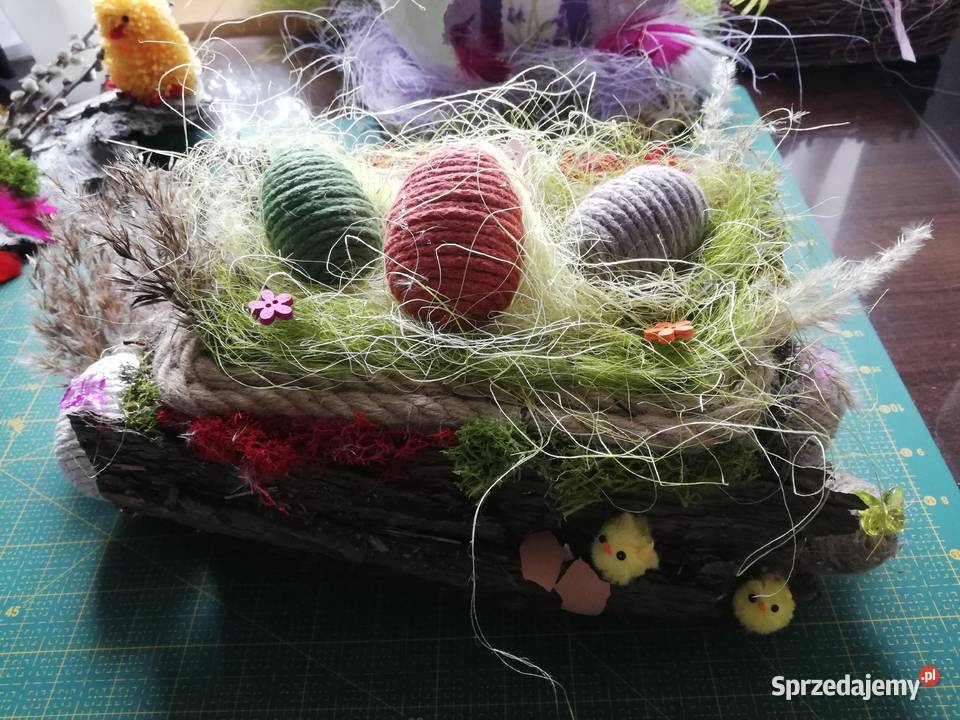Wielkanoc pisanki kurczaczki w koszyczku Kraków sprzedam