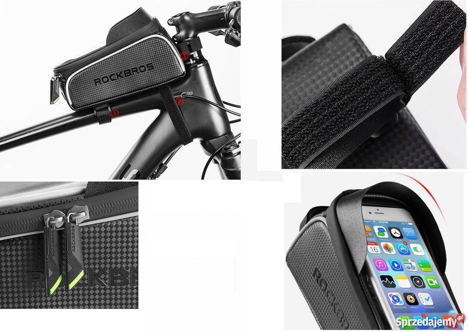 Torba RockBros telefon 60 odblask carbon 149g Dęblin