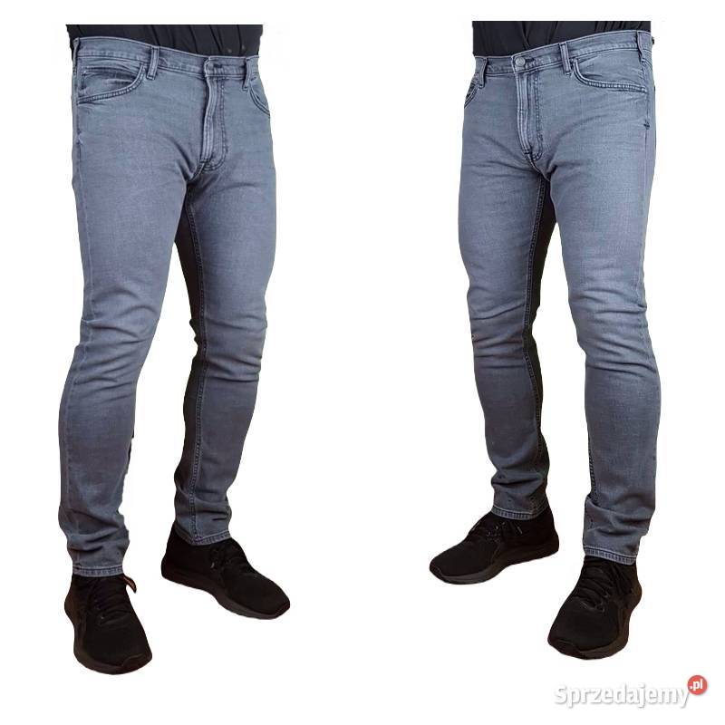 Męskie jeansy Lee Luke Slim Tapered szare W38L32
