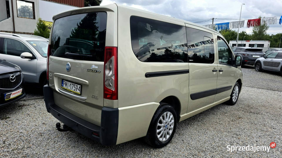 Fiat Scudo LONG 20HDI Nawiewy Panorama 8 Os HAK nieuszkodzony Scudo Świdnica sprzedam