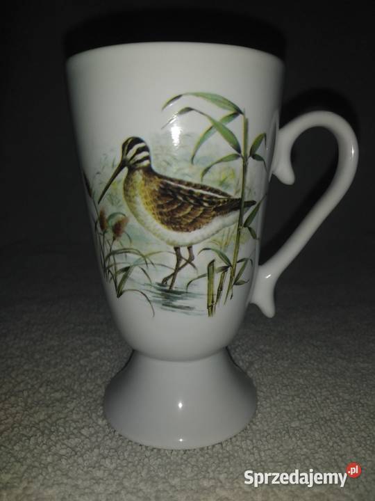 Porcelanowe kubki z ptakami pomorskie Nowa Karczma sprzedam