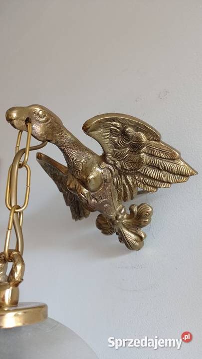 Mosiężne kinkiety z orłem Dom i Ogród