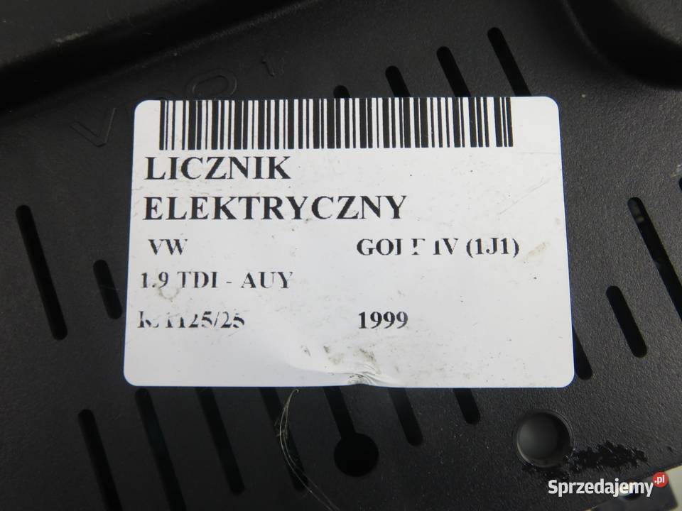 LICZNIK VW GOLF IV 1J1 19 TDI AUY 1J0920802G osobowe Wyposażenie wnętrza małopolskie