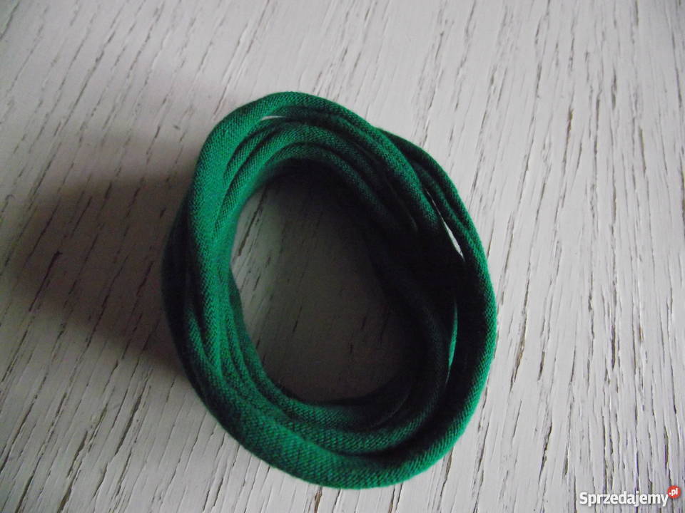 EKOLOGICZNY SZMARAGDOWY NASZYJNIK I BRANSOLETA Piła sprzedam