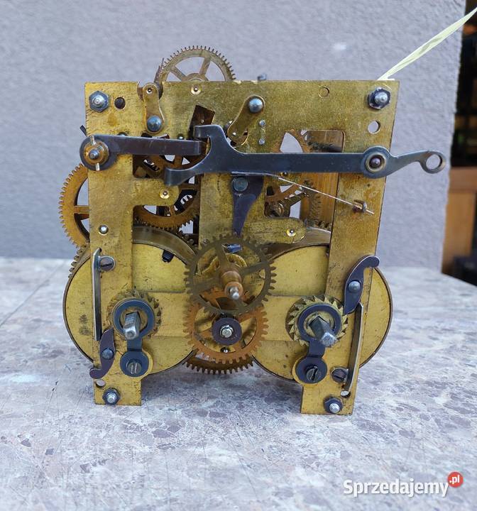 613 Mechanizm starego zegara ściennego PHS Tczew