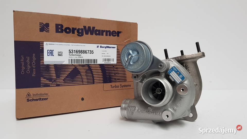 Nowa turbosprężarka BorgWarner KKK 53169886735 Turbosprężarki Siedlce