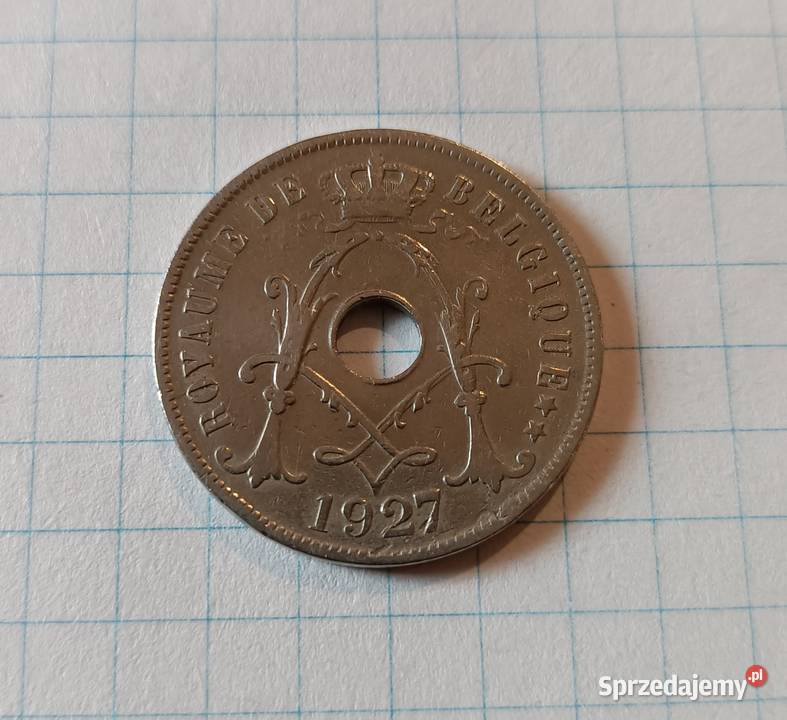 25 CENTIMES 1927 BELGIA BELGIQUE Piszczac