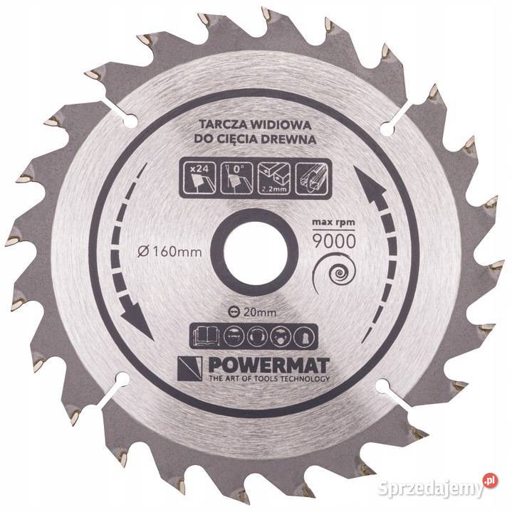 Tarcza WIDIOWA Do Drewna Piły Piła 160 x 20 mm Katowice sprzedam