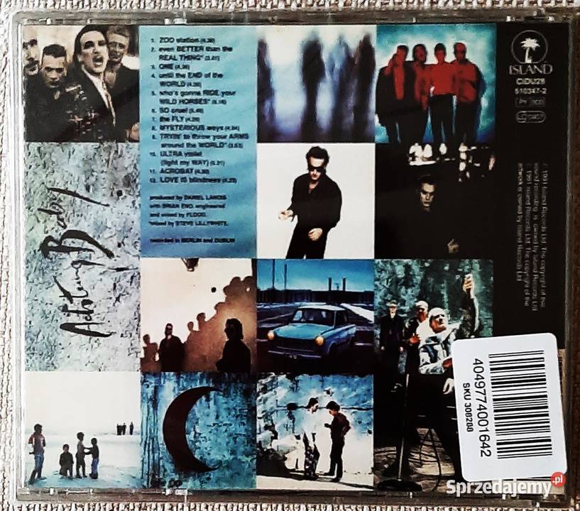 Album CD Kultowego Zespołu U2 Album ACHTUNG Katowice