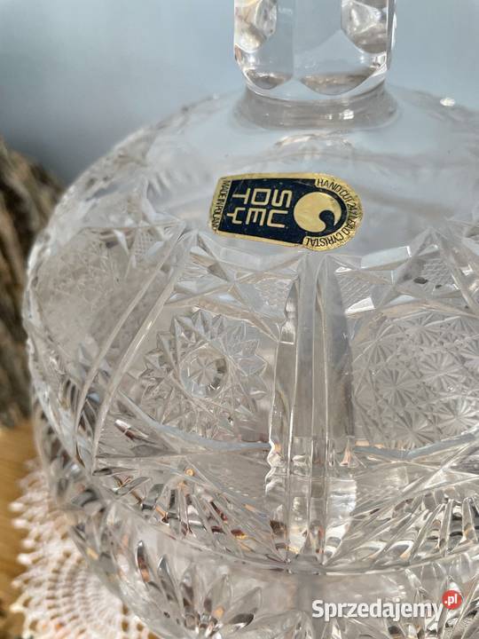 Krysztalowa duza bomboniera mat wiedenski huta Jelenia Góra sprzedam