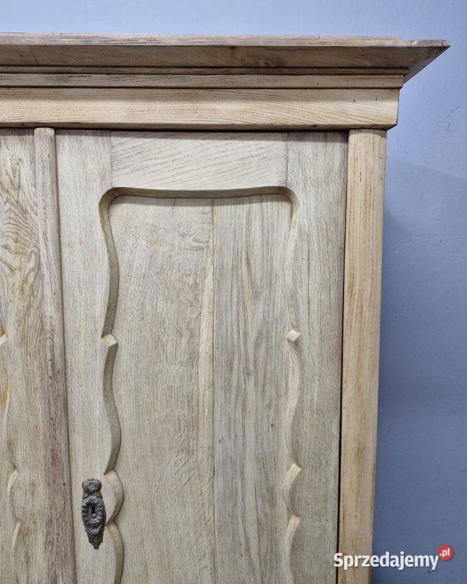 Rozkłada Duża Dębowa Szafa Biedermeier mazowieckie Marki