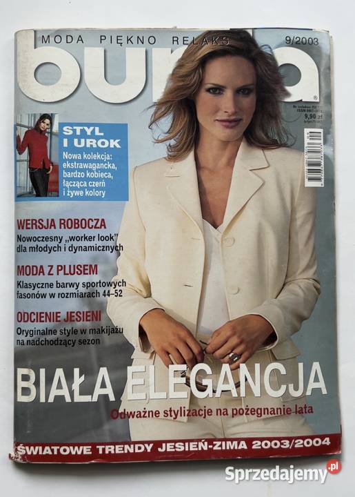 Magazyn Burda 92003 Moda Vintage Wykroje Warszawa