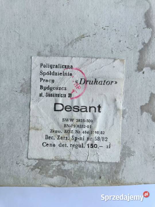 DESANT gra planszowa strategiczna z czasów PRL Gdynia sprzedam
