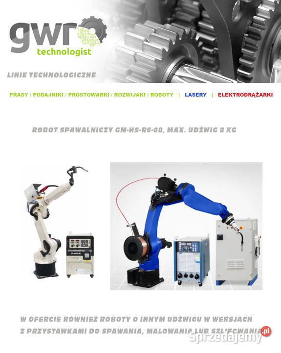 robot spawalniczy ramię robota z pozycjonerem sprzedam