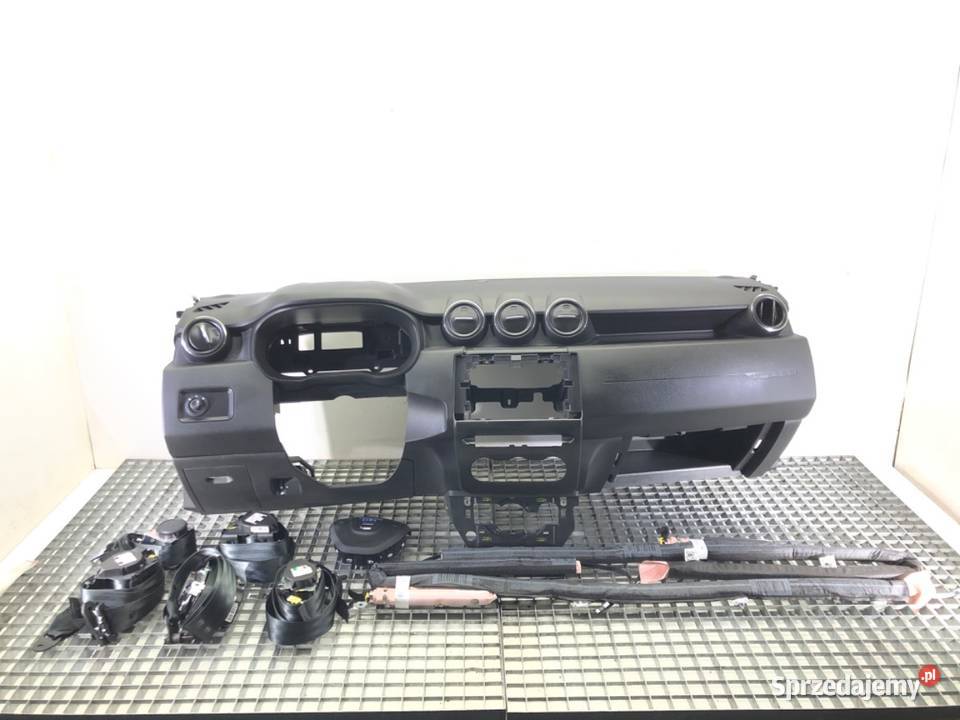 KOKPIT PODUSZKI PASY KOMPLET DACIA DUSTER Deski rozdzielcze, konsole