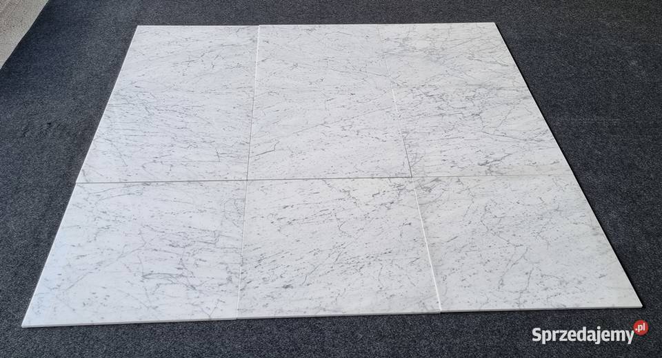 Płytki z marmuru naturalnego Bianco Carrara Bielawa
