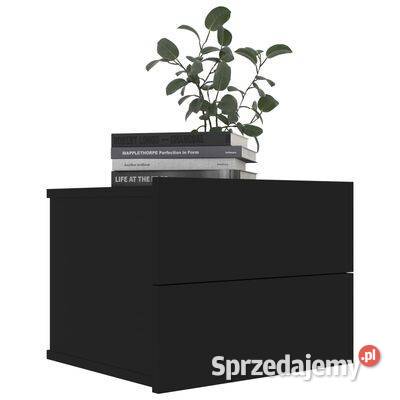 vidaXL Szafka nocna czarna 40x30x30 materiał