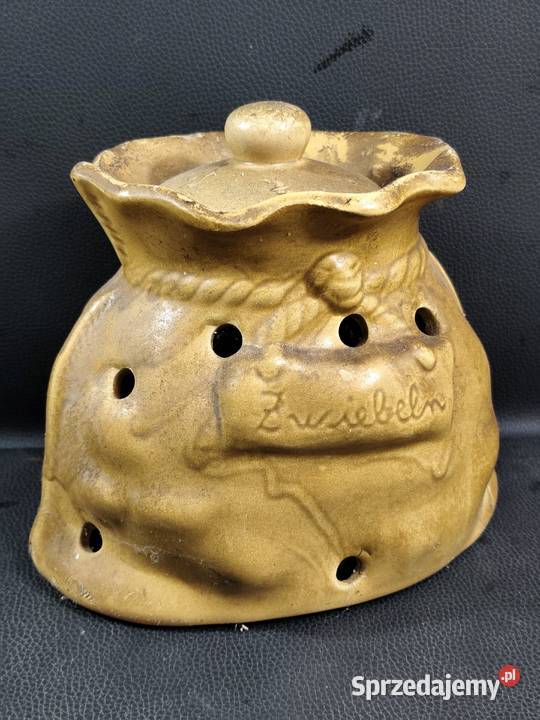 Klimatyczny Ceramiczny Pojemnik na Cebulę łódzkie Poddębice sprzedam
