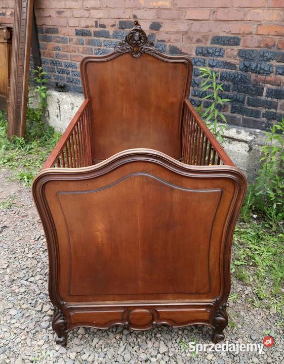 Francuskie łóżko dzieci łóżeczko rocaille antyk Wałbrzych