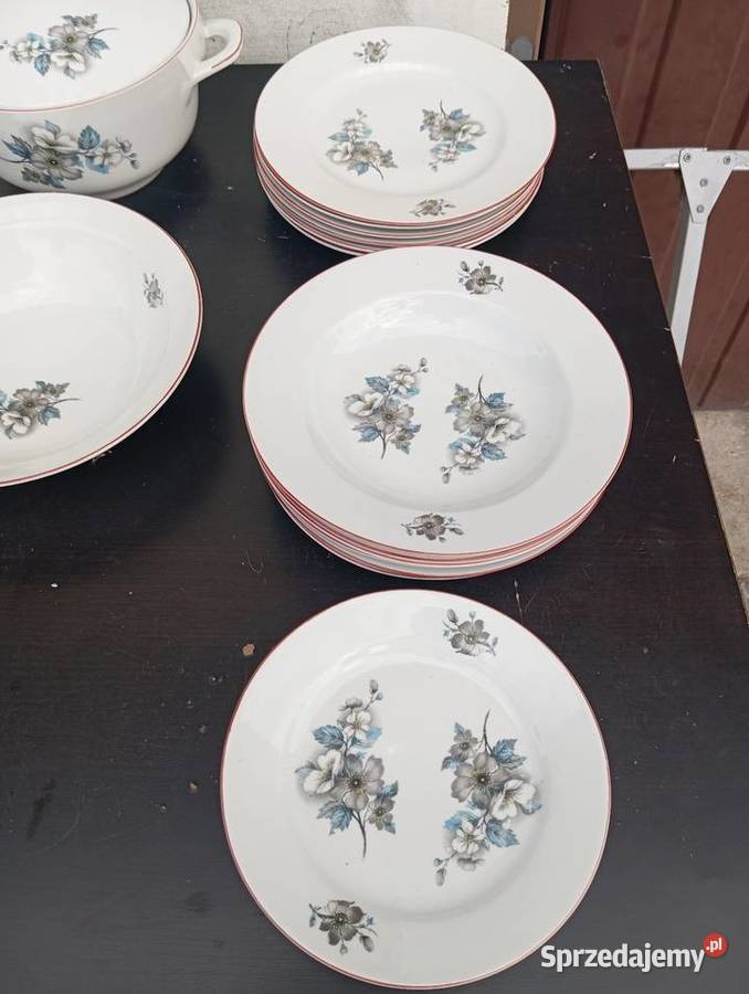 Serwis obiadowy Porcelana i szkło