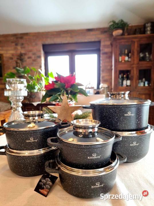 Garnki marmur 6 Łódź sprzedam