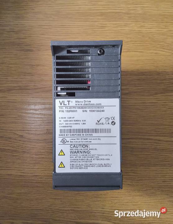 Falownik Danfoss VLT Micro Drive 132F0001 Pozostałe