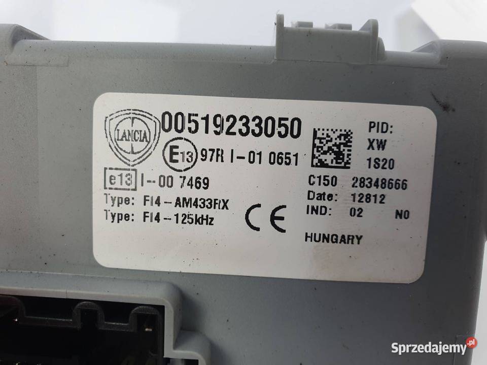 SKRZYNKA BEZPIECZNIKÓW LANCIA YPSILON Lipno