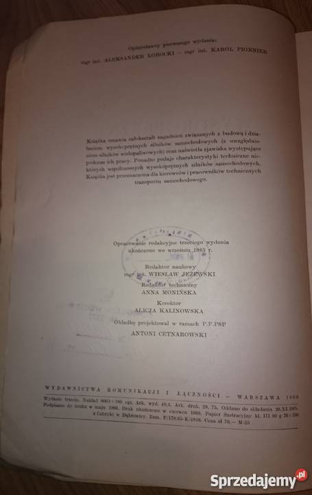 Wysokoprężne silniki samochodowe Witold Leśniak militaria, broń, wojskowość Książki naukowe i popularnonaukowe