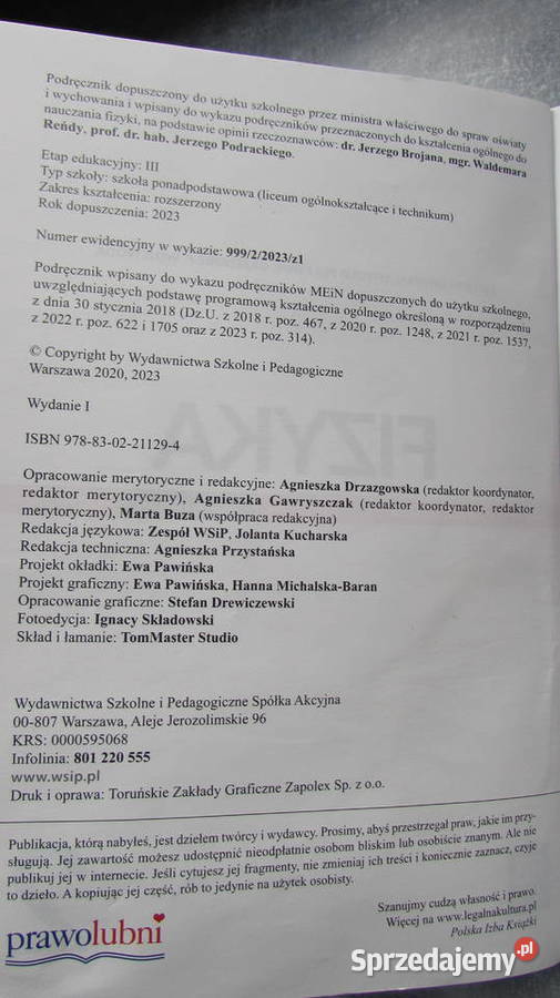 Fizyka 2 Podręcznik do liceum i technikum Podręczniki małopolskie Kraków