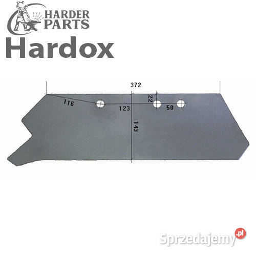 Lemiesz 300hektarów HARDOX 93139L części do Suwałki