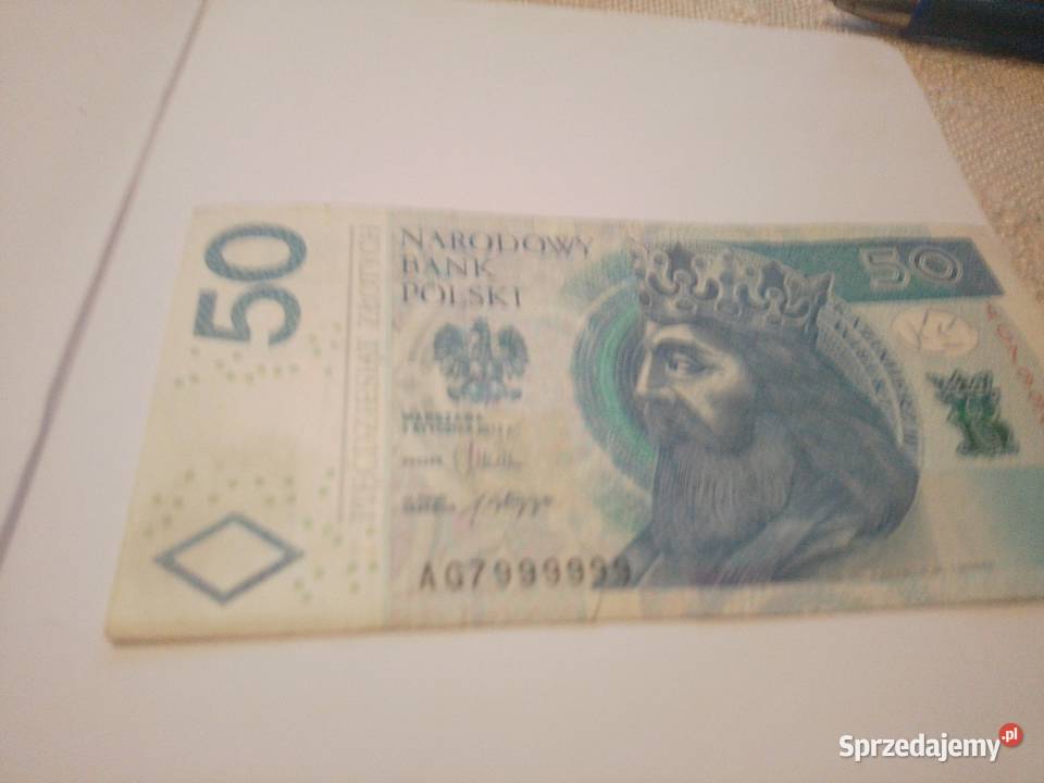 Banknot 50 AG7999999 Kraków