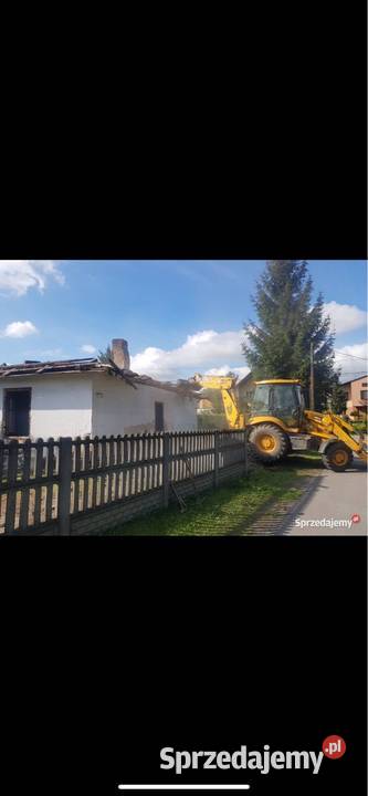 Rozbiórka wyburzenia dom stodoła stajnia garaż Trześń usługi budowlane