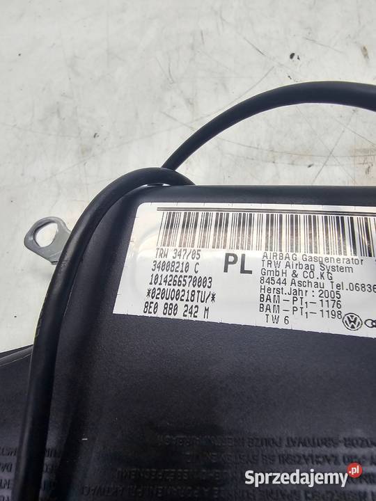 PODUSZKA FOTELA PRAWA AUDI A4 B6 B7 8E0880242M