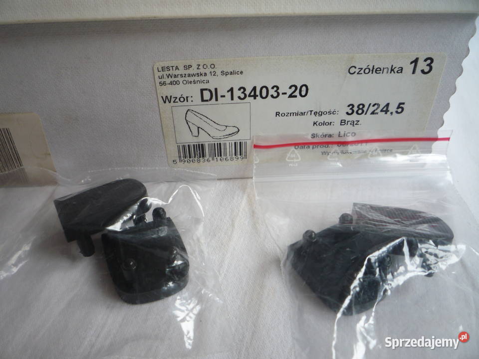 LESTA 38 25 Skóra Skórzane Czółenka Brązowe Szczecin