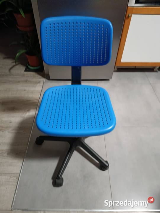 krzesło obrotowe niebieskie dziecięce Poznań