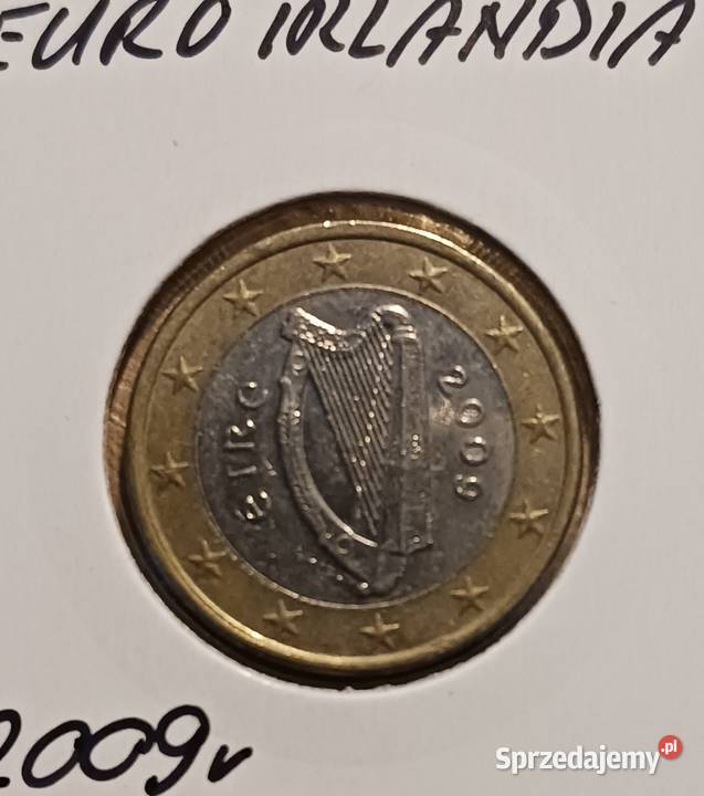 1 Euro Irlandia 2009 r rzadkość Konin