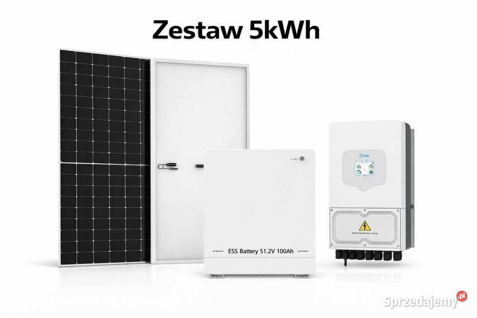 Zestaw budżetowy 5kWh LV panele inwerter 1 faza małopolskie