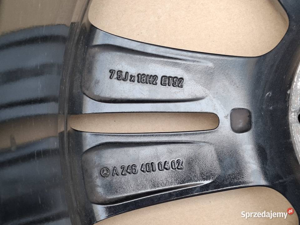 MERCEDES BKLASA W246 FELGA ALUFELGA 18 5X112 Bieleń