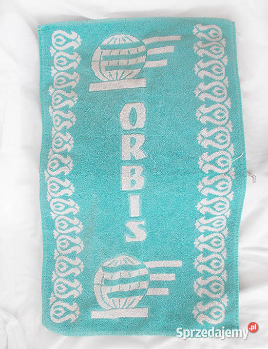 prl ręcznik orbis turkusowy ręcznik z prl retro Olsztyn sprzedam