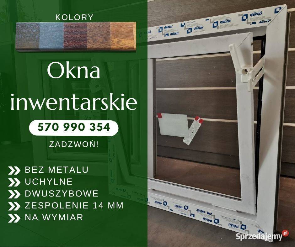 okno uchylne szyba podwójna zespolona okna Rosochy sprzedam