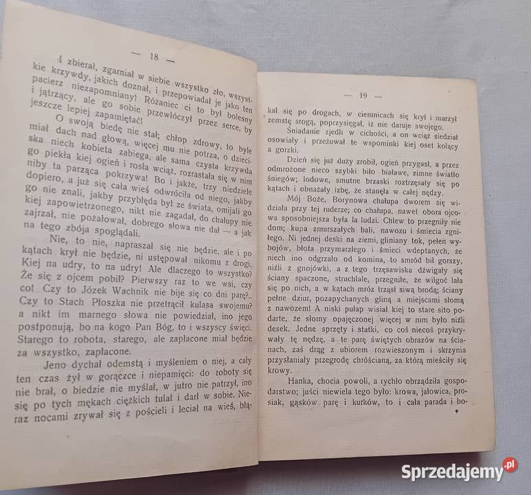 Władysław St Reymont Chłopi Tom 2 Zima Antykwariat wielkopolskie Koźminek