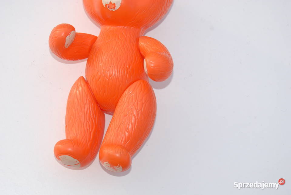 Stara zabawka maskotka miś misiu figurka lata śląskie Cieszyn