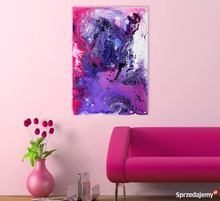 WE WNĘTRZU RÓŻOWEJ MGŁAWICY obraz 100x70 śląskie Katowice sprzedam