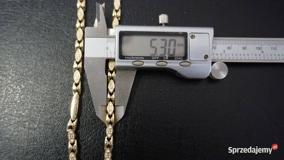 NOWY ZŁOTY ŁAŃCUSZEK AWANGARDOWY SPLOT 55G Warszawa
