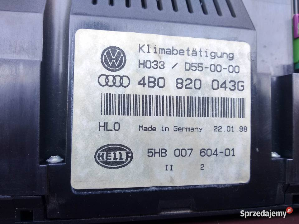Audi A6 C5 panel sterowania nawiewem climatronic Sieradz