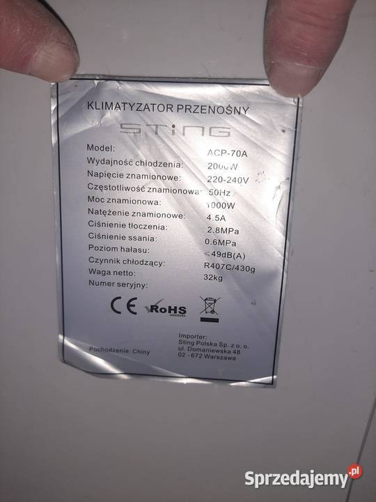 Klimatyzator przenośny Lublin