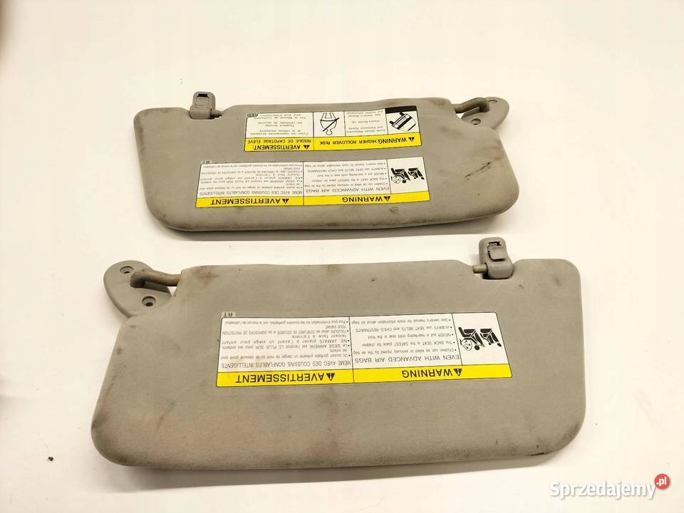 DASZKI PRZECIWSŁONECZNE LEWY PRAWY KPL XL7 osobowe