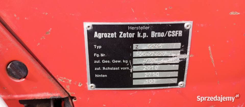 Sprzedam ciągnik Zetor 5245 sprowadzony z Łabędź